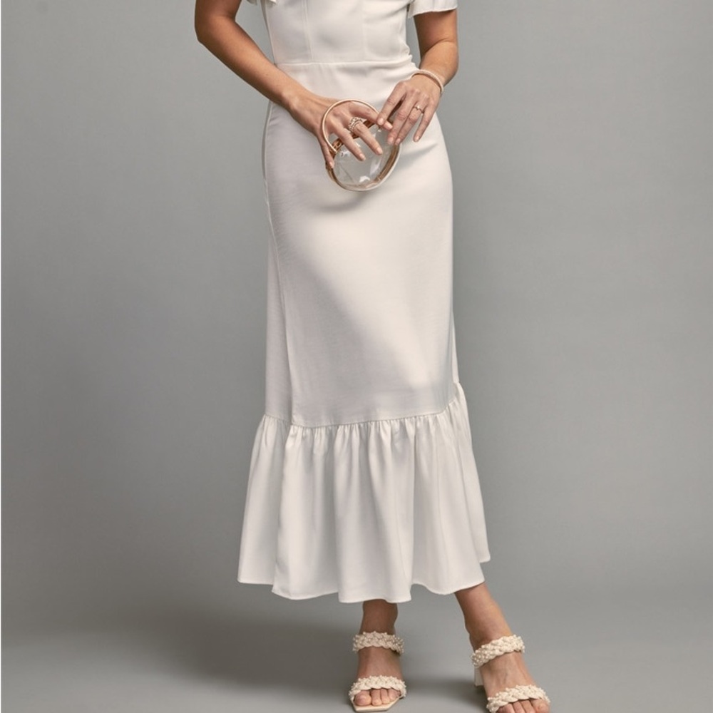 Francesca’s Phoebe Off the Shoulder Wedding Dress